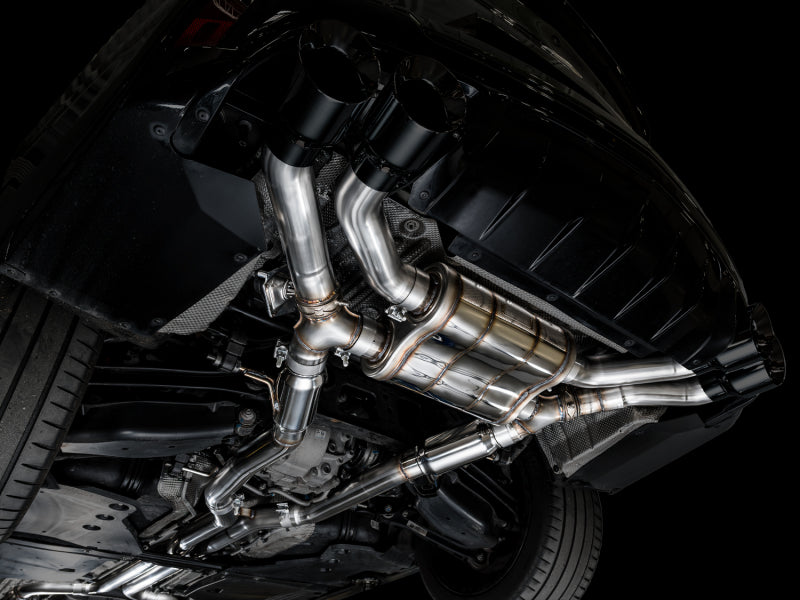 Load image into Gallery viewer, AWE Tuning 2021+ Cadillac CT4-V Blackwing SwitchPath Exhaust - Diamond Black Tips
