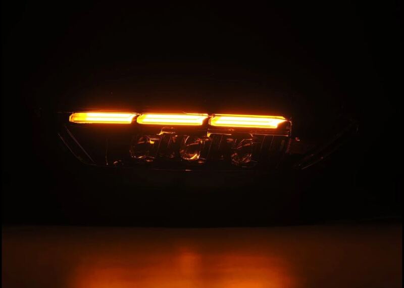 Load image into Gallery viewer, AlphaRex 15-17 Ford Mustang NOVA LED Proj Headlights Alpha Black w/Activ Light/Seq Signal/Switch DRL
