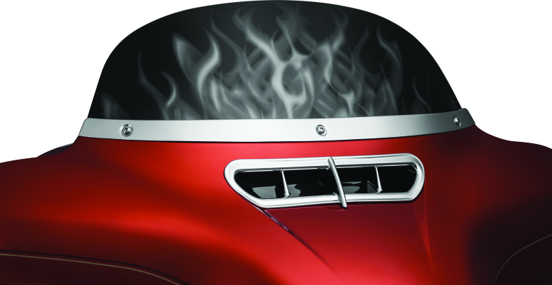 Load image into Gallery viewer, Kuryakyn Smooth Windshield Trim 14-Up Touring Chrome
