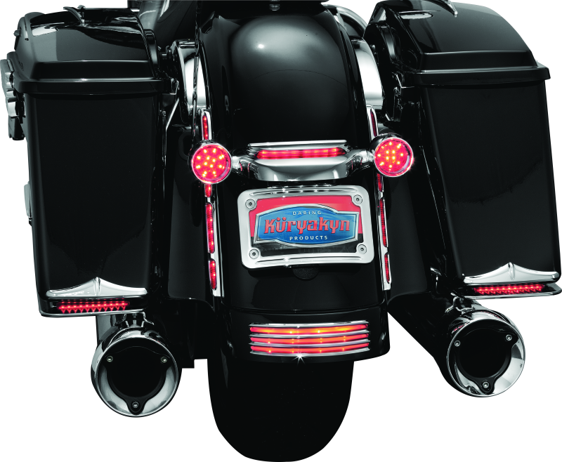 Load image into Gallery viewer, Kuryakyn Curved License Plate Mount Chrome
