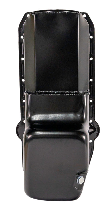 Load image into Gallery viewer, Moroso Pre-85 Chevrolet Small Block (w/Driver Side Dipstick) Wet Sump 6qt 8.25in Steel Oil Pan - Blk
