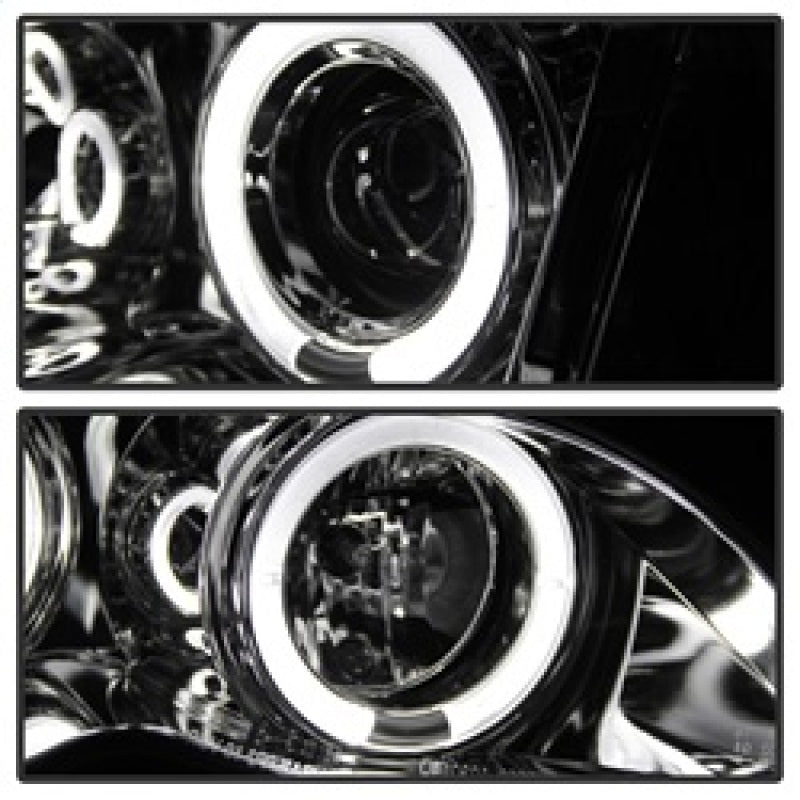Load image into Gallery viewer, Spyder BMW E46 3-Series 02-05 4DR Projector Headlights 1PC LED Halo Chrm PRO-YD-BMWE4602-4D-AM-C
