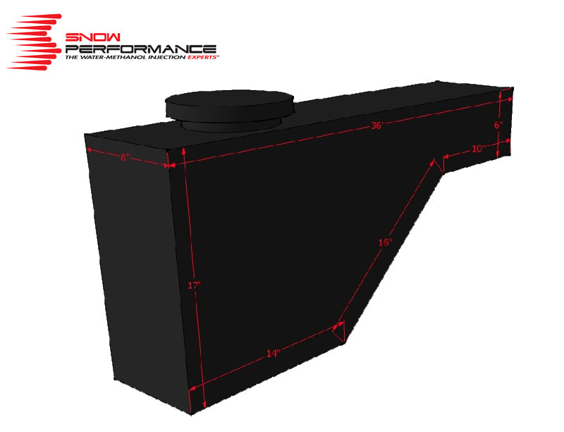 Load image into Gallery viewer, Snow Performance Water Tank Upgrade 10gal (w/Braided SS Line/Brackets/Solenoid/4AN Fittings)
