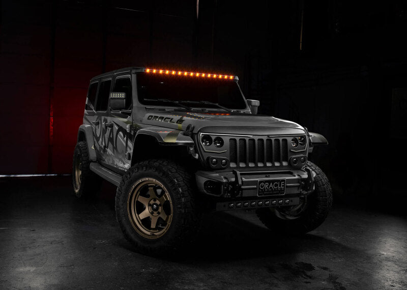 Load image into Gallery viewer, Oracle Jeep Wrangler JL/Gladiator JT Integrated Windhsiled LED Light Bar System
