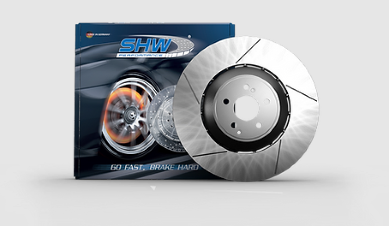 Load image into Gallery viewer, SHW 10-16 Porsche Panamera Turbo 4.8L w/o Ceramics Left Front Slotted LW Brake Rotor (298615301C)
