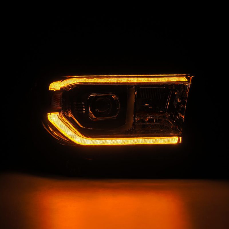 Load image into Gallery viewer, AlphaRex 07-13 Toyota Tundra / 08-17 Sequoia LUXX LED Proj HL Chrome w/Actv Light / Seq. Sig + DRL
