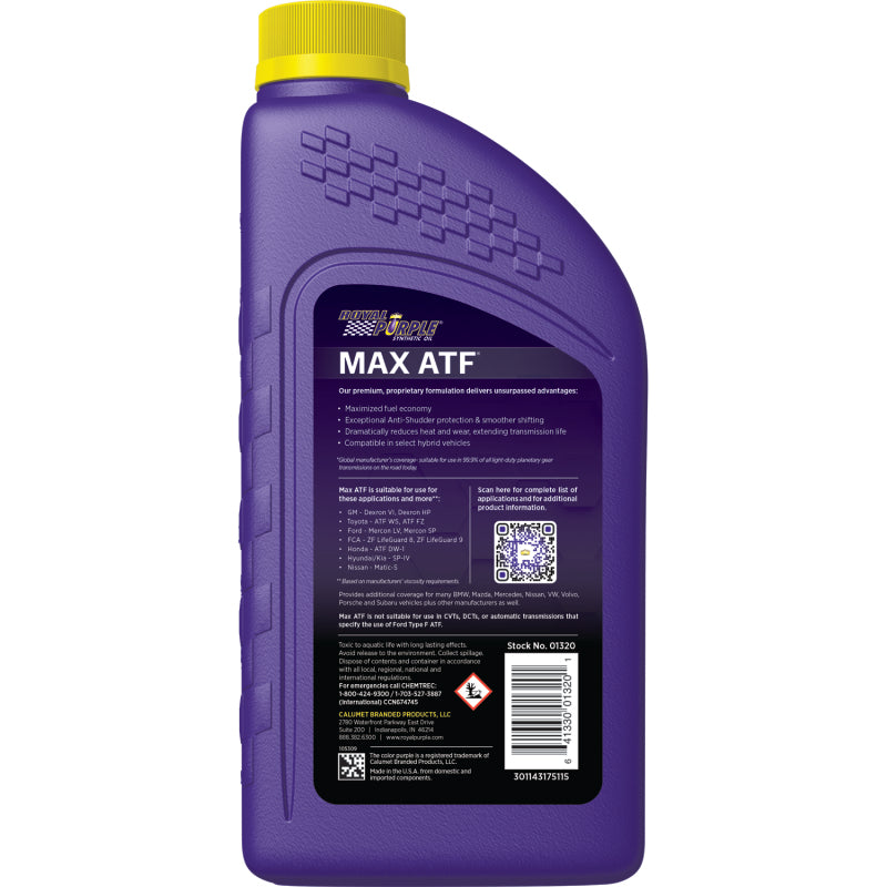 Load image into Gallery viewer, Royal Purple Max ATF Automatic Transmission Fluid - 1 Quart
