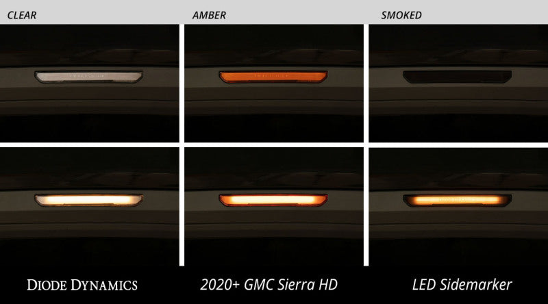 Load image into Gallery viewer, Diode Dynamics 20-21 Sierra 2500/3500 HD LED Sequential Sidemarkers Smoked Set
