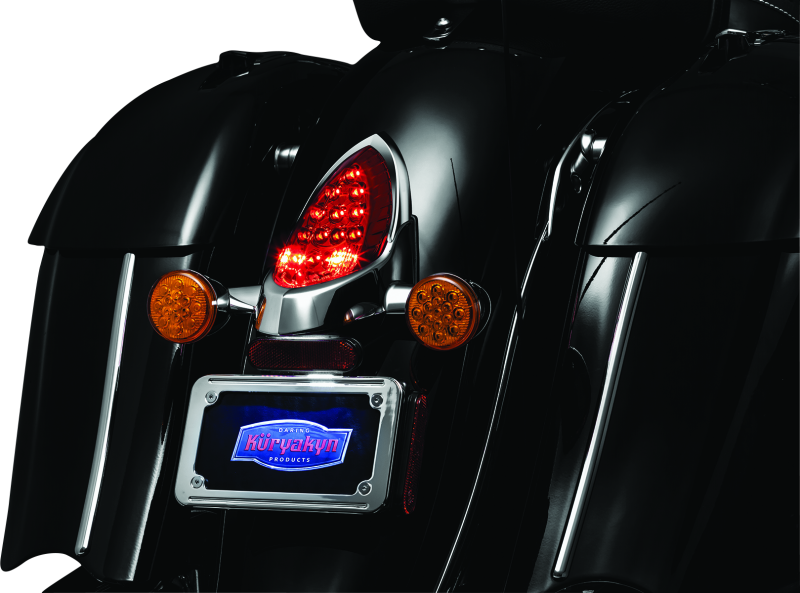 Load image into Gallery viewer, Kuryakyn Tail Light Top Trim Indian Models Chrome

