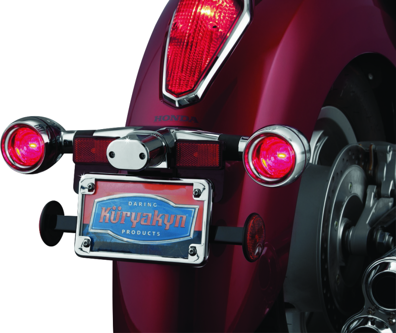 Load image into Gallery viewer, Kuryakyn Deep Dish Bezels With Red Lenses
