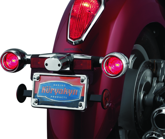 Kuryakyn Deep Dish Bezels With Red Lenses