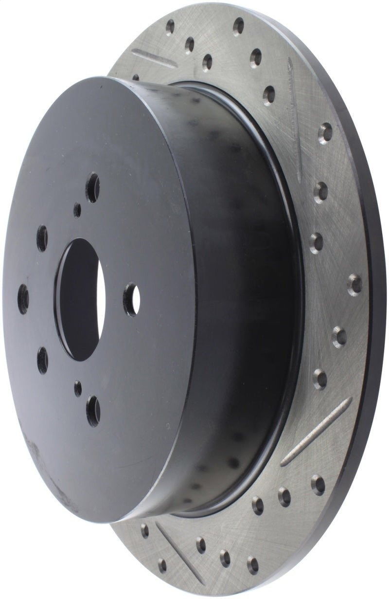 Load image into Gallery viewer, StopTech Sport Drilled &amp; Slotted Rotor - Rear Left
