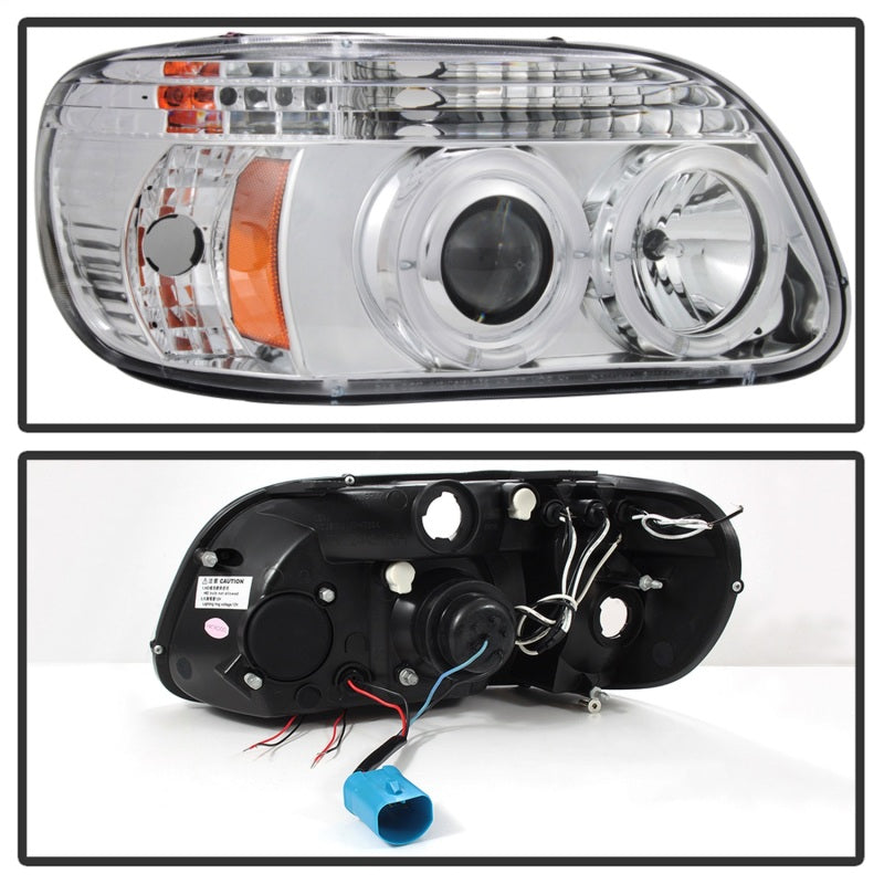 Load image into Gallery viewer, Spyder Ford Explorer 95-01 1PC Projector Headlights LED Halo Chrm PRO-YD-FEXP95-HL-1PC-C
