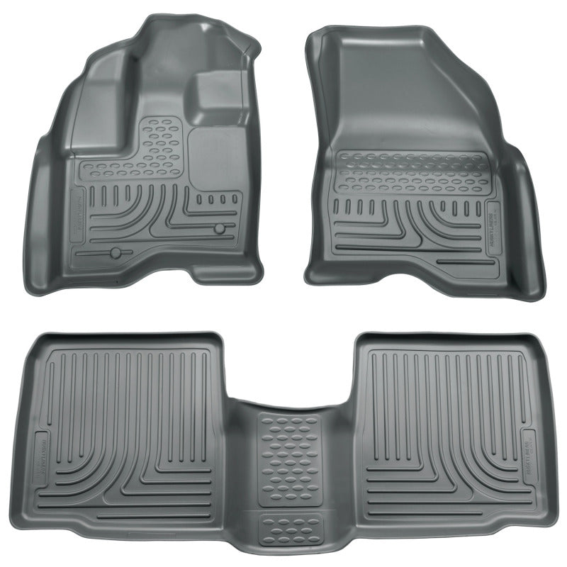 Load image into Gallery viewer, Husky Liners 09-13 Lincoln MKS WeatherBeater Combo Black Floor Liners
