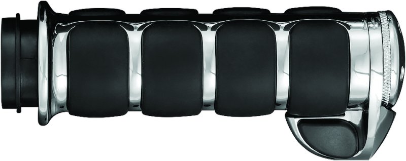 Load image into Gallery viewer, Kuryakyn Premium ISO Grips With Throttle Boss Throttle-By-Wire Chrome
