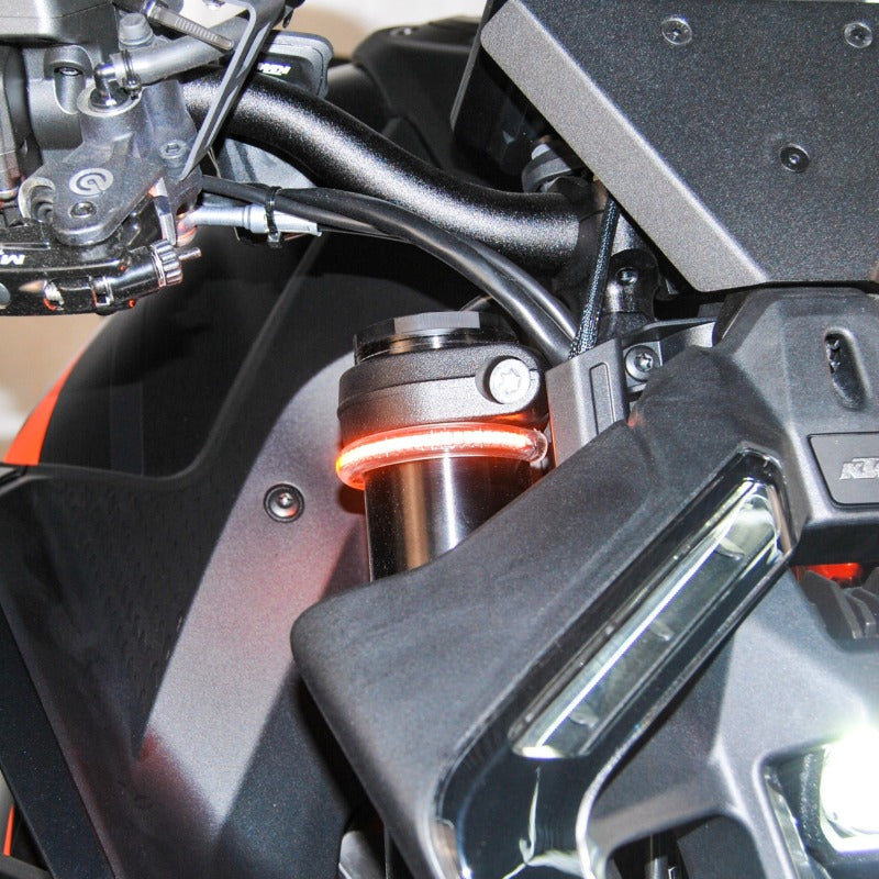 Load image into Gallery viewer, New Rage Cycles 24+ KTM 1390 Super Duke Front Turn Signals
