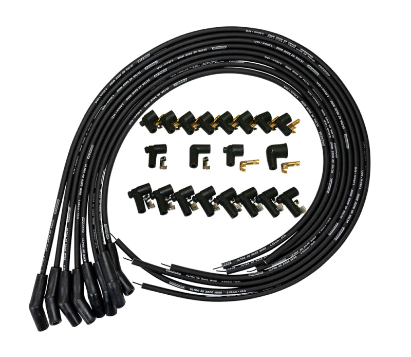 Load image into Gallery viewer, Moroso Universal Ignition Wire Set - Ultra 40 - Unsleeved - 135 Degree - Black
