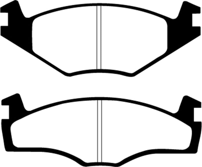 Load image into Gallery viewer, EBC 86-93 Volkswagen Cabriolet 1.8 Greenstuff Front Brake Pads
