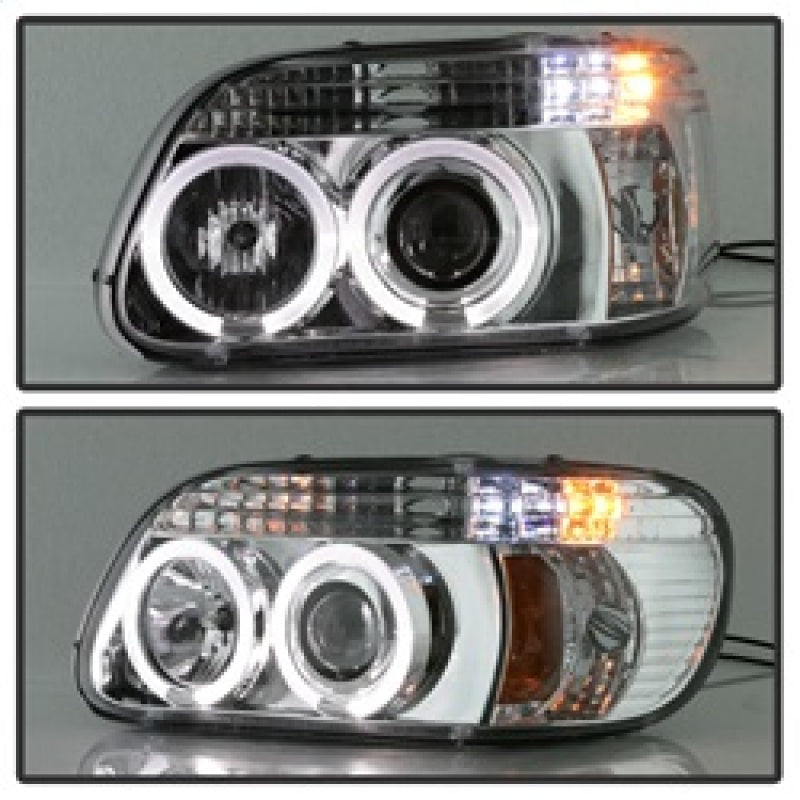 Load image into Gallery viewer, Spyder Ford Explorer 95-01 1PC Projector Headlights LED Halo Chrm PRO-YD-FEXP95-HL-1PC-C
