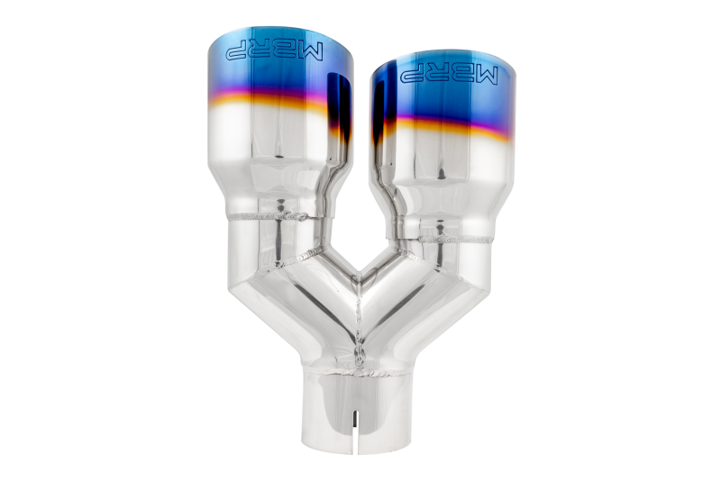 Load image into Gallery viewer, MBRP Burnt End Tip 2.5 ID, Dual 3.5 OD Out, 9.5 length, Single wall 304 Stainless Steel
