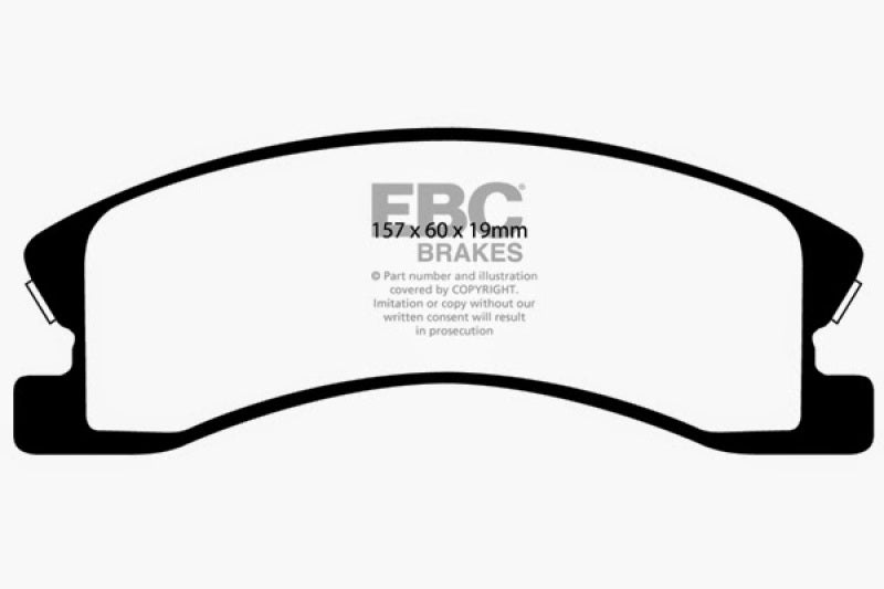 Load image into Gallery viewer, EBC 99-04 Jeep Grand Cherokee 4.0 (Akebono) Greenstuff Front Brake Pads
