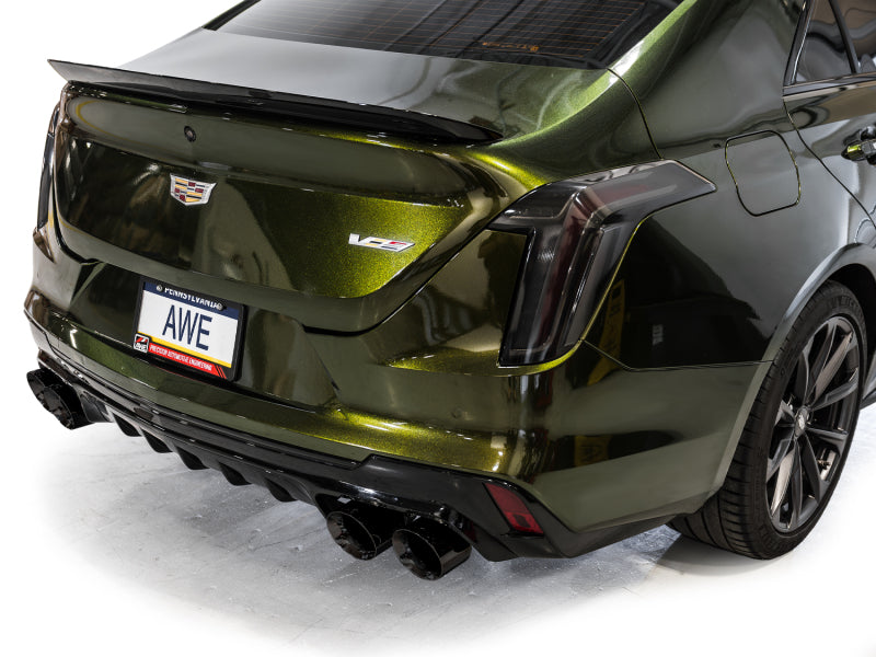 Load image into Gallery viewer, AWE Tuning 2021+ Cadillac CT4-V Blackwing SwitchPath Exhaust - Diamond Black Tips
