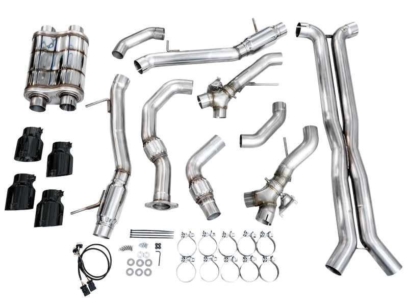 Load image into Gallery viewer, AWE Tuning 2021+ Cadillac CT4-V Blackwing SwitchPath Exhaust - Diamond Black Tips
