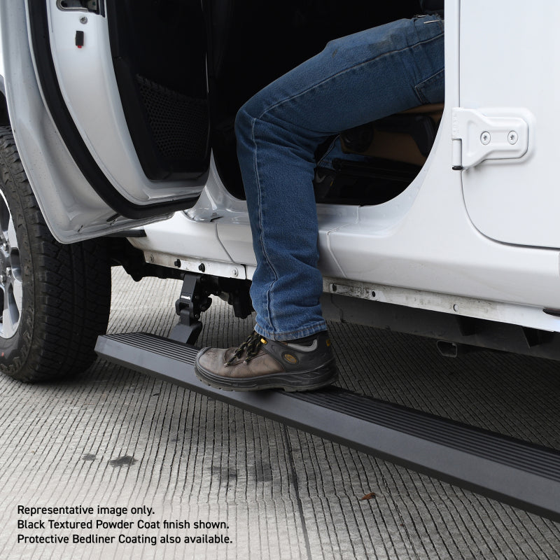 Load image into Gallery viewer, Go Rhino 07-17 Jeep Wrangler 2dr E-BOARD E1 Electric Running Board Kit (Cut Req.) - Tex. Blk
