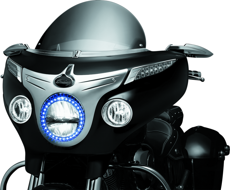 Load image into Gallery viewer, Kuryakyn Fairing Turn Signal Trim Indian Chrome
