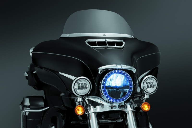 Load image into Gallery viewer, Kuryakyn Smooth Windshield Trim 14-Up Touring Chrome
