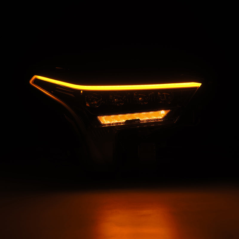 Load image into Gallery viewer, AlphaRex 22-23 Toyota Tundra NOVA-Series Headlights Alpha-Black w/Amber DRL - Req 810029 OR 810030
