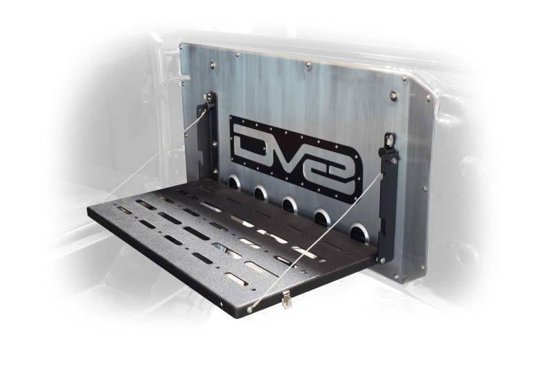 Load image into Gallery viewer, DV8 Jeep JK Tailgate Mounted Table (Trail Table) - Black
