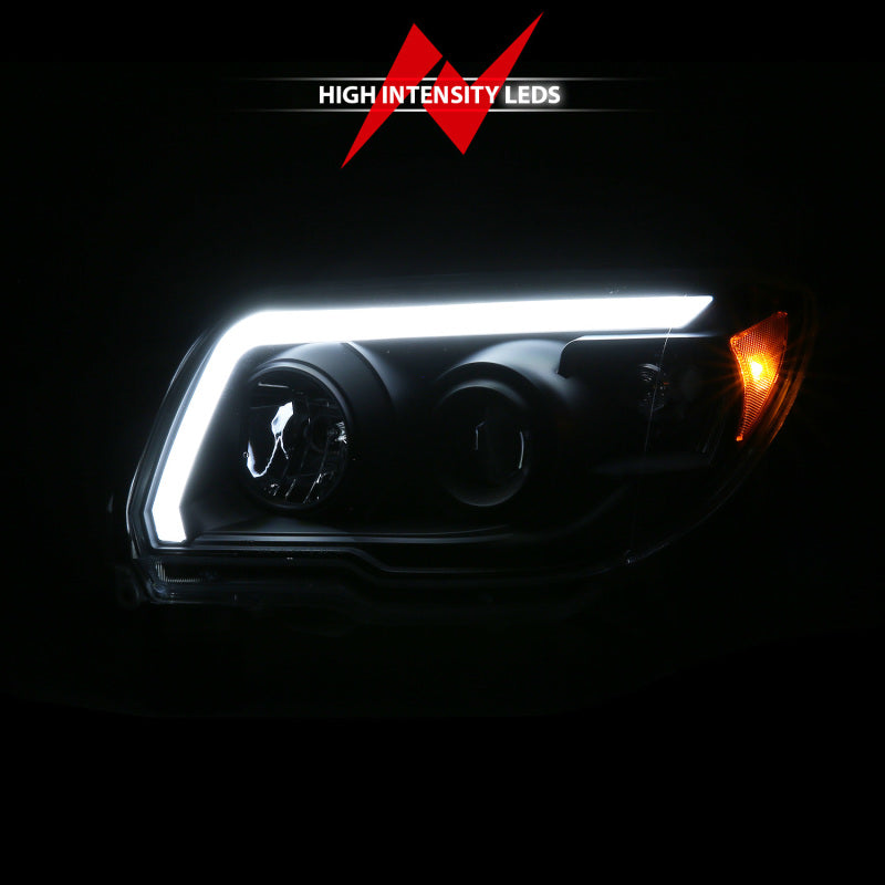 Load image into Gallery viewer, ANZO 06-09 Toyota 4 Runner Projector Headlights Plank Style - Black
