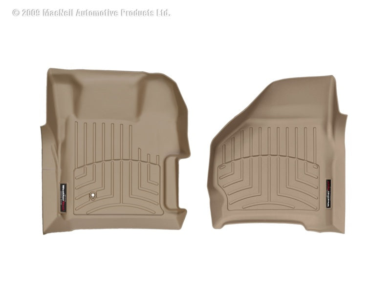 Load image into Gallery viewer, WeatherTech 99-07 Ford F250/F350/F450/F550 Super Duty Regular Cab Front FloorLiner - Tan
