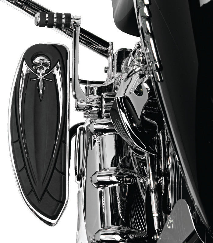 Load image into Gallery viewer, Kuryakyn Floorboard Relocator Brackets 17-23 Touring Chrome
