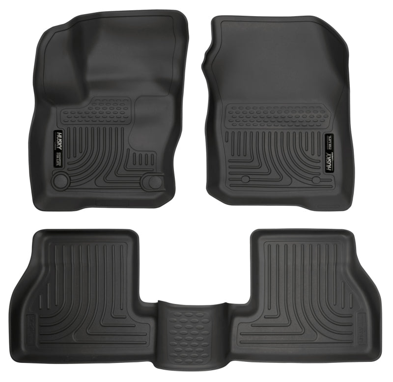 Load image into Gallery viewer, Husky Liners Weatherbeater 2016 Ford Focus RS Front &amp; 2nd Seat Floor Liners - Black
