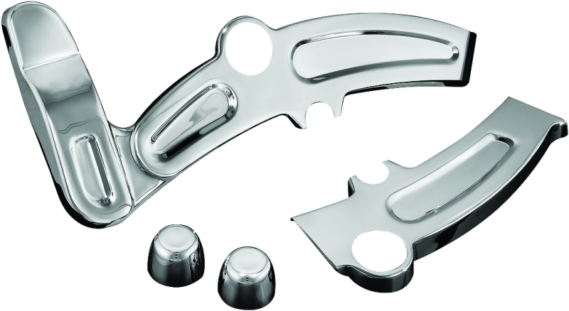 Load image into Gallery viewer, Kuryakyn Boomerang Frame Covers 08-17 Softails Chrome

