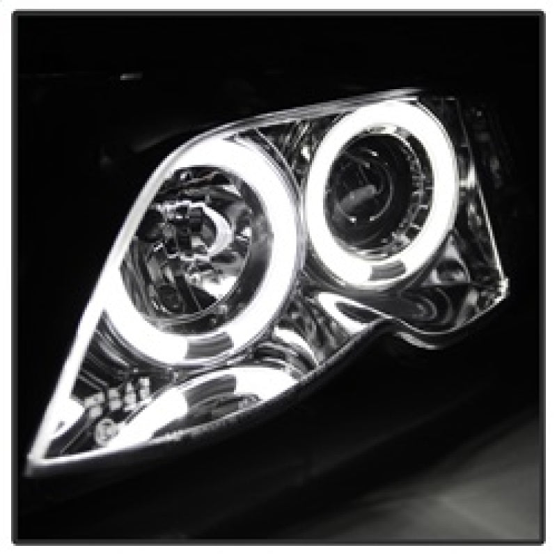 Load image into Gallery viewer, Spyder BMW E46 3-Series 02-05 4DR Projector Headlights 1PC LED Halo Chrm PRO-YD-BMWE4602-4D-AM-C
