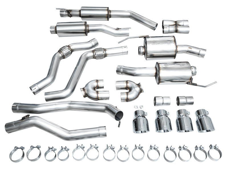 Load image into Gallery viewer, AWE Tuning 2020+ Ford Explorer ST Touring Edition Exhaust w/ Chrome Silver Tips
