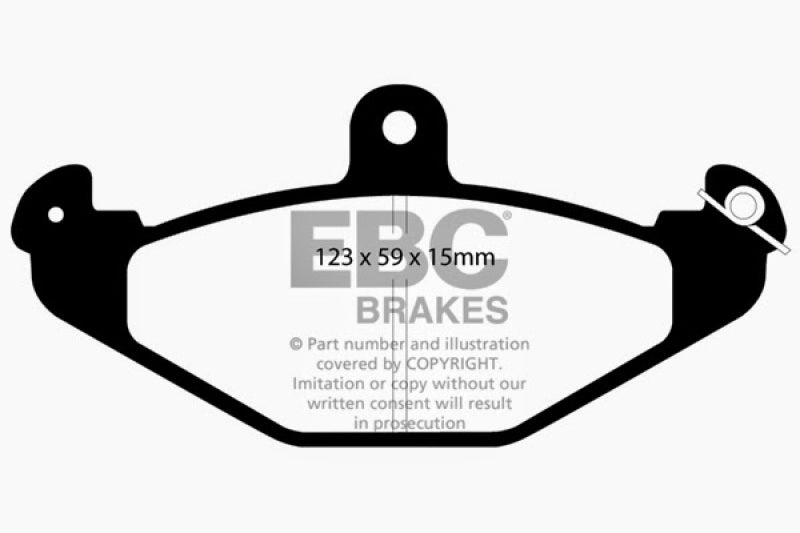 Load image into Gallery viewer, EBC 92-00 Dodge Viper 8.0 Yellowstuff Rear Brake Pads
