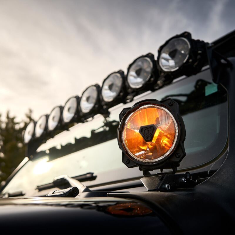 Load image into Gallery viewer, KC HiLiTES Gravity Titan LED 6in. - Pair Pack (Wide-40 Beam)
