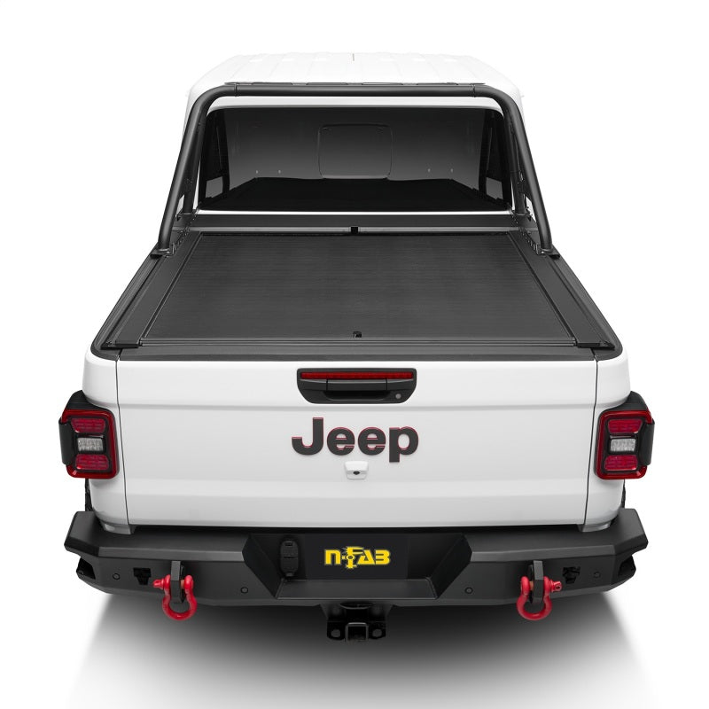 Load image into Gallery viewer, Rugged Ridge 20-22 Jeep Gladiator w/o Trail Rail Sys Armis Tonneau Cover w/Max Track - Tex. Blk
