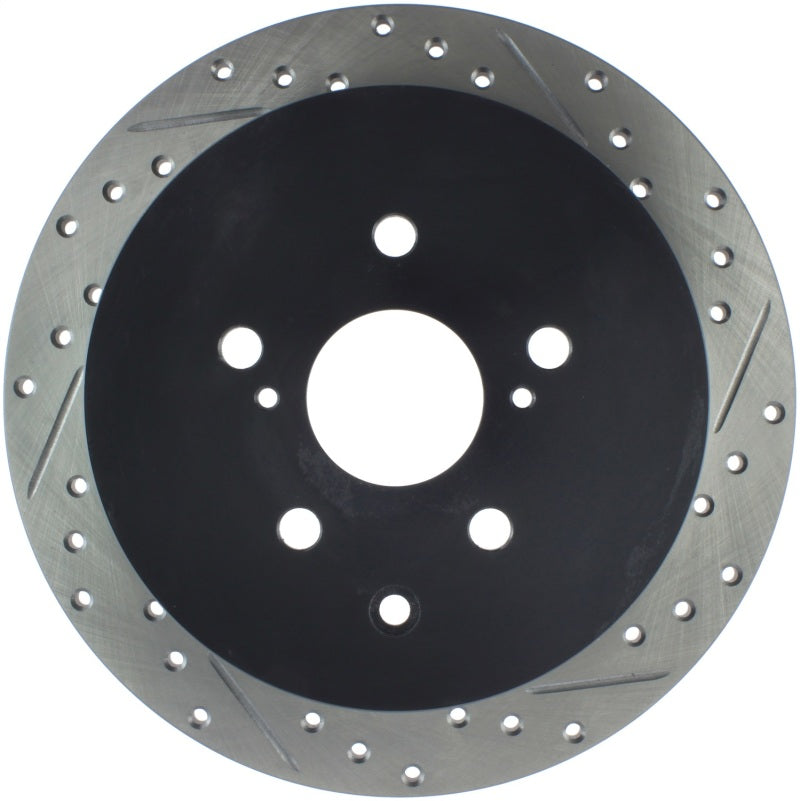 Load image into Gallery viewer, StopTech Sport Drilled &amp; Slotted Rotor - Rear Left
