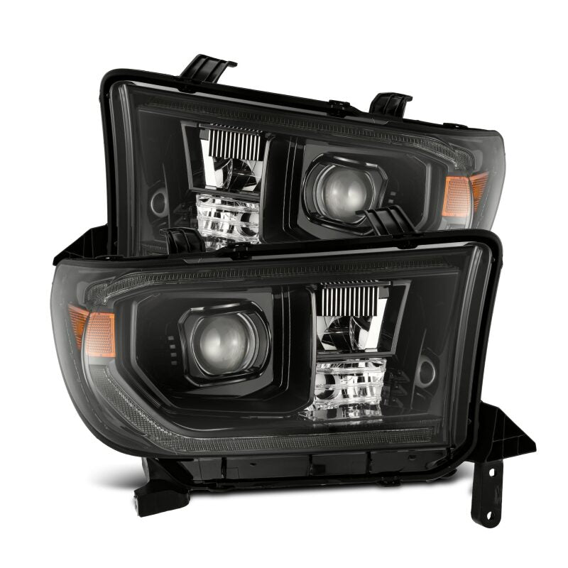 Load image into Gallery viewer, AlphaRex 07-13 Toyota Tundra / 08-17 Sequoia LUXX LED Proj HL Alpha-Blk w/Actv Light Seq. Sig + DRL
