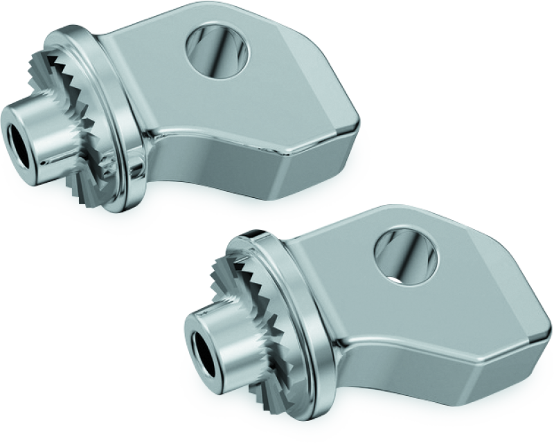 Load image into Gallery viewer, Kuryakyn Splined Peg Adapters Front Indian Scout Chrome
