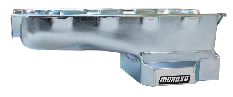 Load image into Gallery viewer, Moroso Chevrolet Big Block Mark IV Kicked Out Wet Sump 6qt 8in Steel Oil Pan
