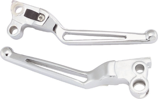 Bikers Choice 82-95 Big Twin & XL Chrome Custom Slotted Lever Set
