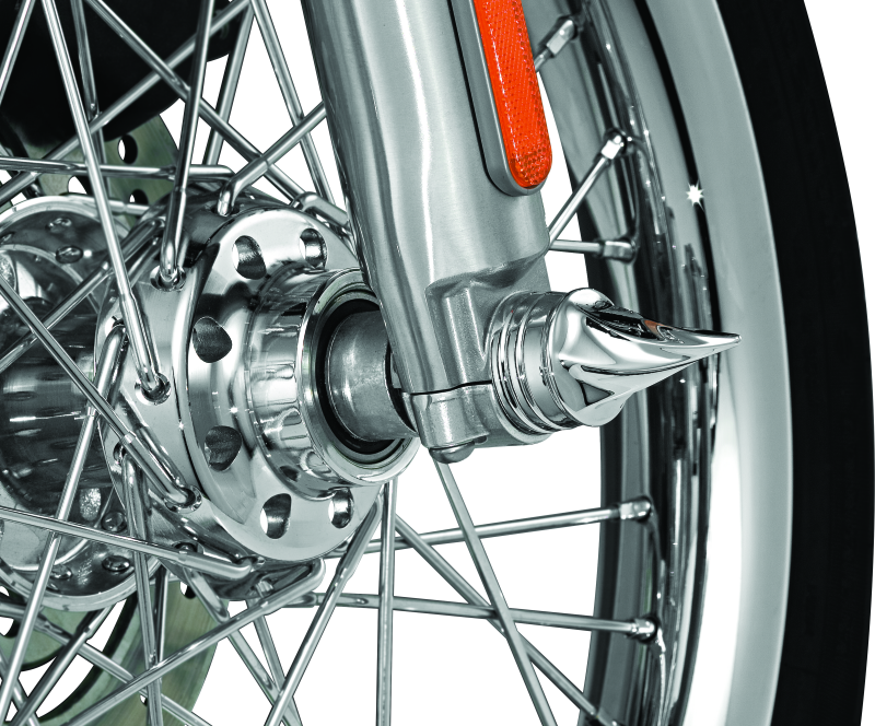 Load image into Gallery viewer, Kuryakyn Twisted Axle Caps Chrome
