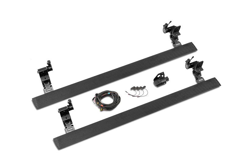 Load image into Gallery viewer, RealTruck 15-19 Chevy Silverado 25/3500HD CC Dsl 4dr VoltStep Electric Running Board Kit - Tex. Blk
