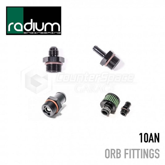 Radium 10AN ORB Swivel Banjo to 8AN Male Fitting